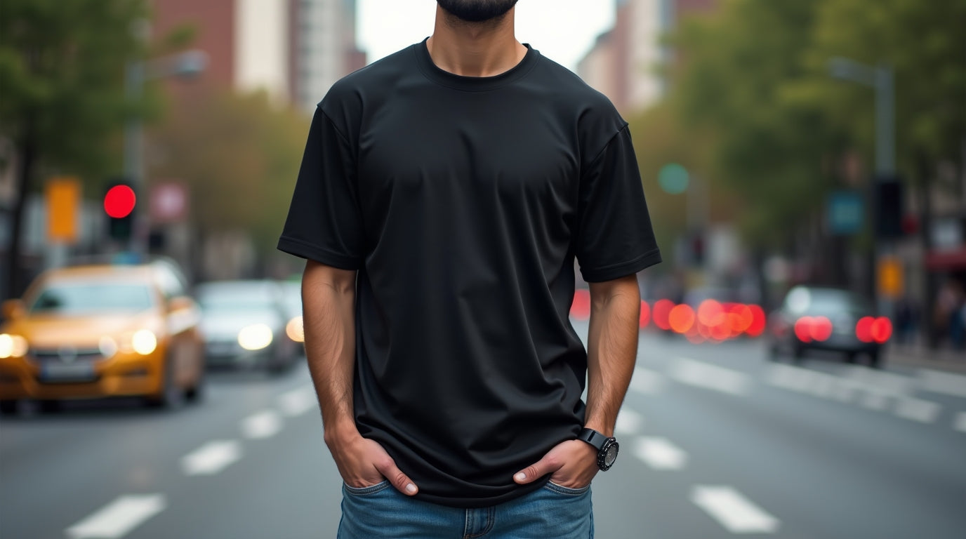 Ouro Drop Shoulder Oversized T-Shirt for Men